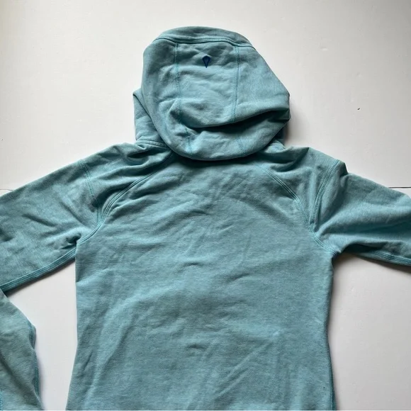 Ivivva Fleece Hoodie Good in the Hood Jacket Coat Full Zip Blue Teal Scuba Sz 10 - Picture 10 of 12